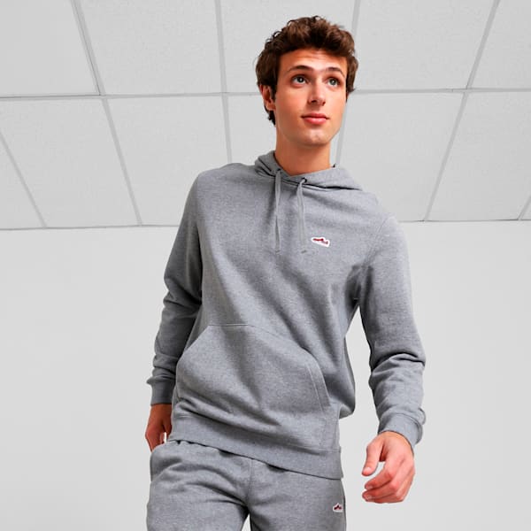 Buzo Hoodie Essentials Suede TR, Medium Gray Heather, large-ARG