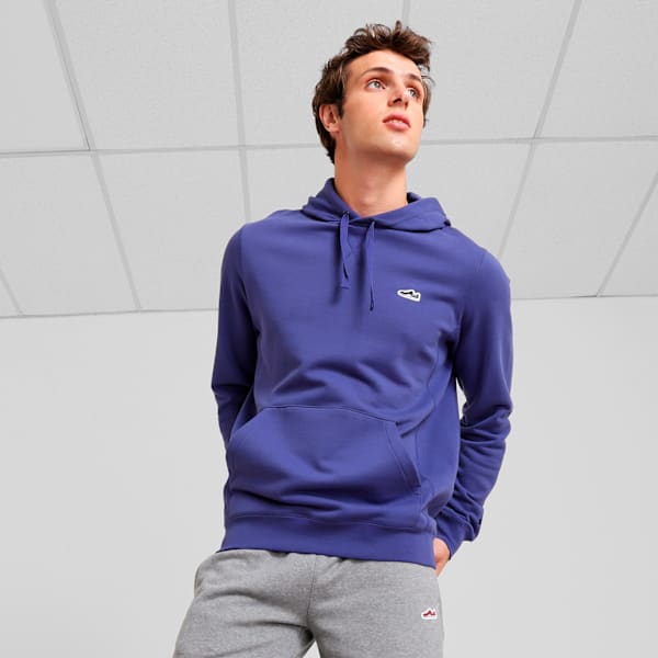 Buzo Hoodie Essentials Suede TR, Blue Crystal, large-ARG