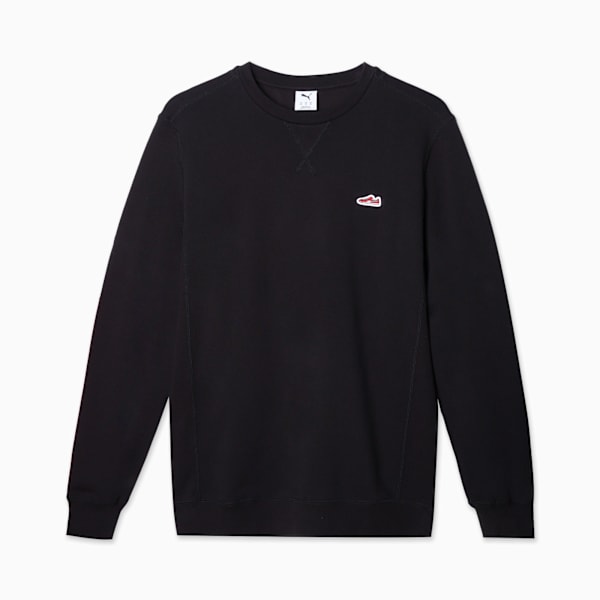 WARDROBE ESS SUEDE CREW TR, PUMA Black, large-MEX