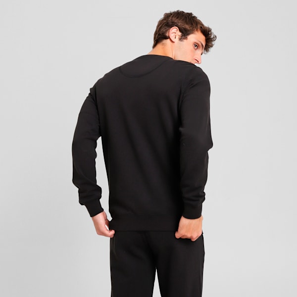 WARDROBE ESS SUEDE CREW TR, PUMA Black, large-MEX