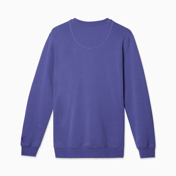 Buzo Wardrobe Essentials Suede Crew TR, Blue Crystal, large-ARG