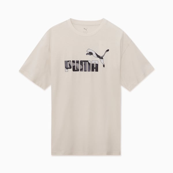 Camiseta PUMA ESS LOGO LAB CAMO, Alpine Snow, large-MEX