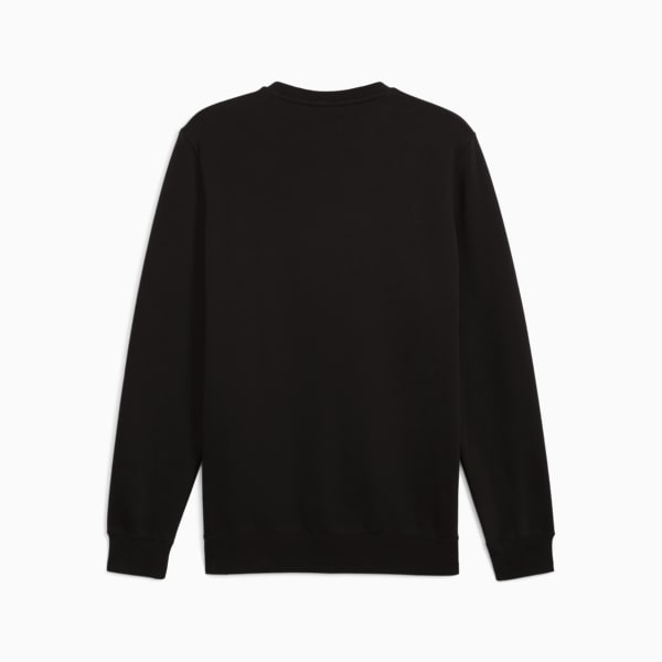 Essentials Small PUMA Logo Crew Men, PUMA Black, large-ZAF