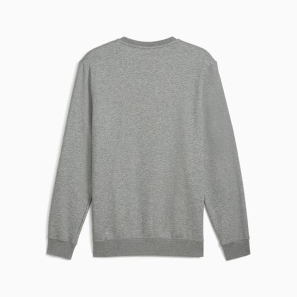 Essentials Small PUMA Logo Crew Men, Medium Gray Heather, large-ZAF