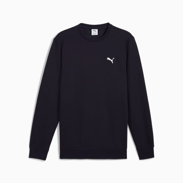 Essentials Small PUMA Logo Crew Men, New Navy, large-ZAF