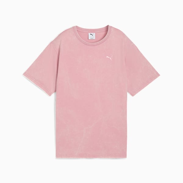 Essentials Elevated Relaxed Wash Tee Women, Poised Pink, large-ZAF