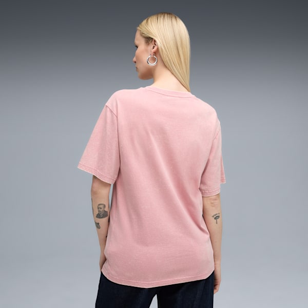 Essentials Elevated Relaxed Wash Tee Women, Poised Pink, large-ZAF