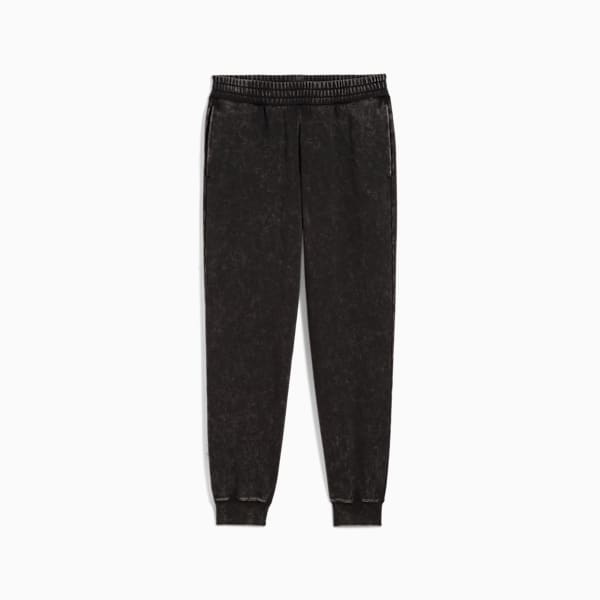 Essentials Elevated Comfort Wash Sweatpants Women, PUMA Black, large-ZAF