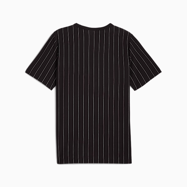 PUMA Class Striped Tee Men, PUMA Black, large-ZAF