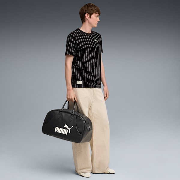 PUMA Class Striped Tee Men, PUMA Black, large-ZAF