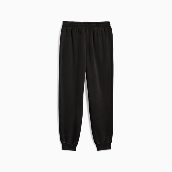 Essentials Elevated Relaxed Wash Sweatpants Men, PUMA Black, large-ZAF