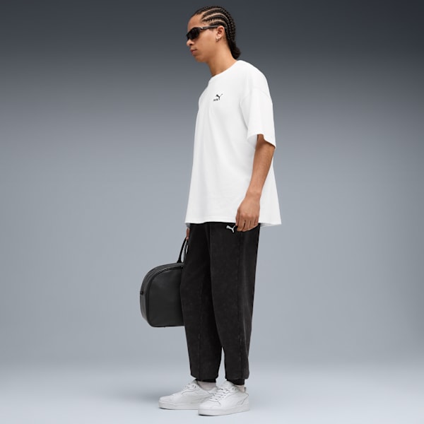 Essentials Elevated Relaxed Wash Sweatpants Men, PUMA Black, large-ZAF