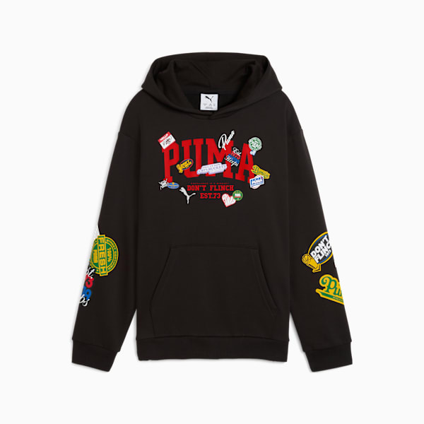 HooperHotline Fleece Hoodie Youth, PUMA Black, large-ZAF