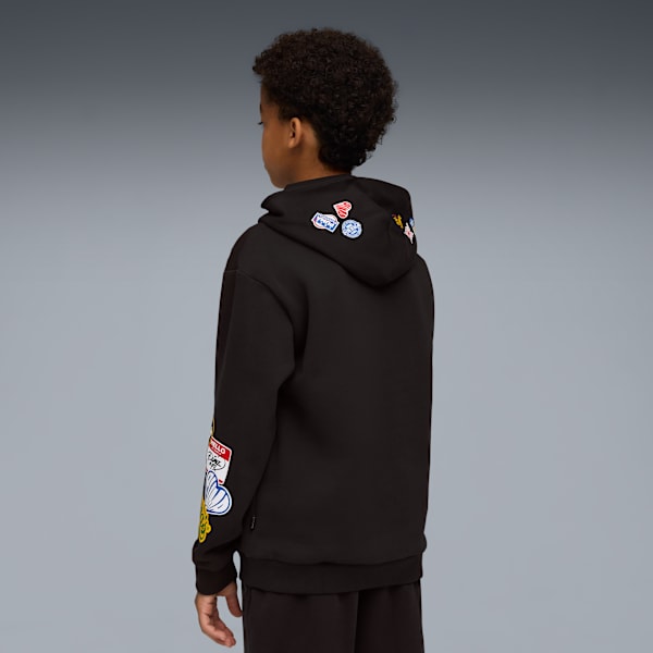 HooperHotline Fleece Hoodie Youth, PUMA Black, large-ZAF