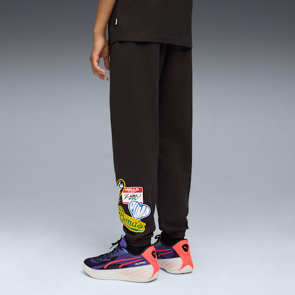 HooperHotline Fleece Sweatpants Youth, PUMA Black, large-ZAF
