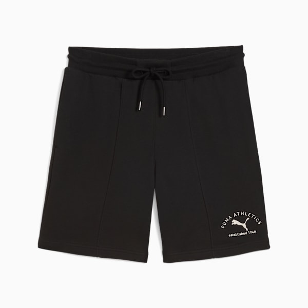 PUMA Class 8" Pintuck Shorts Men, PUMA Black, large-ZAF
