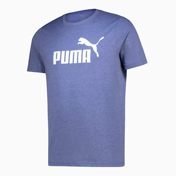 Essentials No. 1 Logo Heather Tee Men, Blue Crystal, large-ZAF
