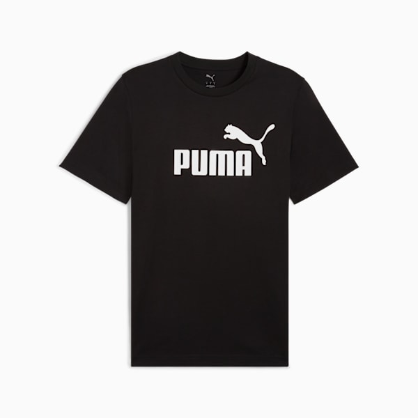 Essentials No. 1 Logo Tee Men, PUMA Black, large-ZAF