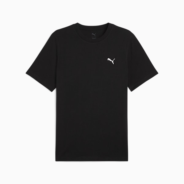 Essentials Small Logo Tee Men, PUMA Black, large-ZAF