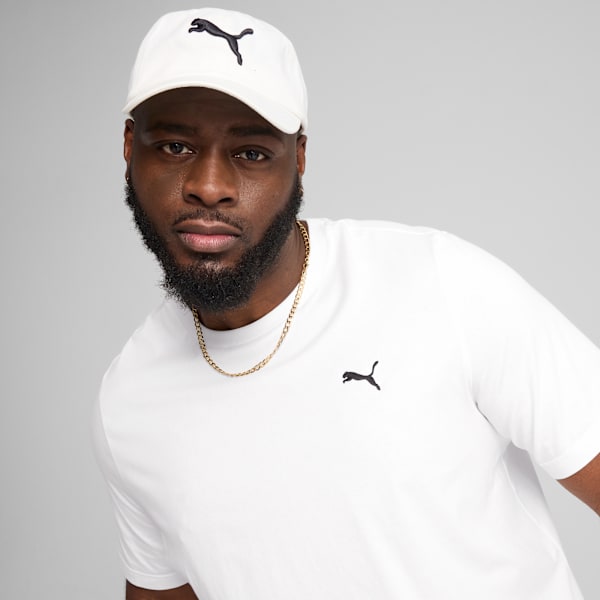 Essentials Small Logo Tee Men, PUMA White, large-ZAF