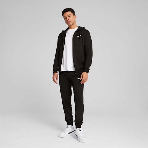 Essentials No. 1 Logo Slim Sweatpants Men, PUMA Black, large-ZAF