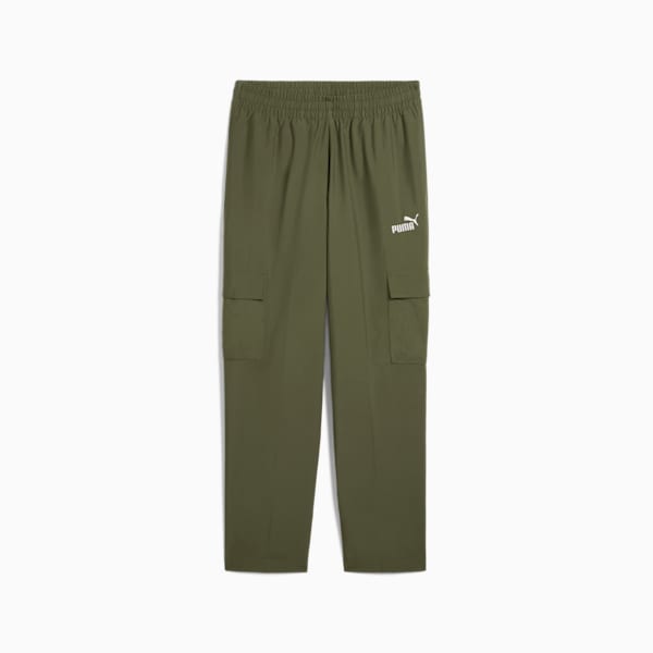 Essentials No. 1 Logo Woven Cargo Pants Men, Loden Green, large-ZAF