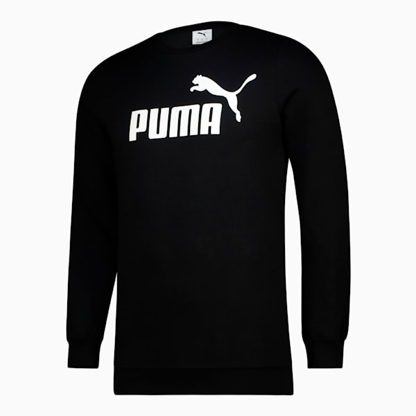Essentials No. 1 Logo Crew Men, PUMA Black, large-ZAF