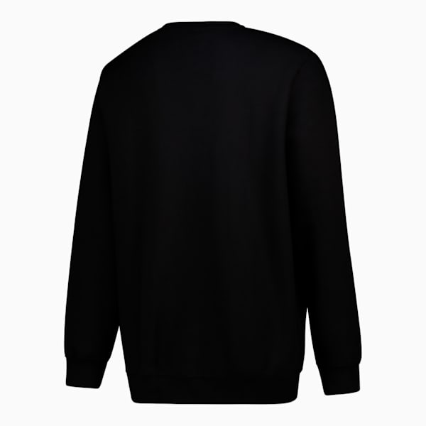 Essentials 2 Colour No. 1 Logo Crew Men, PUMA Black-spring fern, large-ZAF