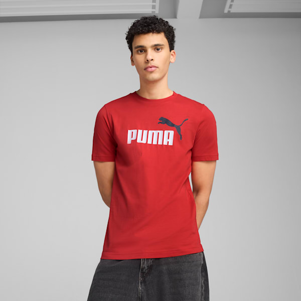 Essentials 2 Colour No. 1 Logo Tee Men, Red Fire, large-ZAF