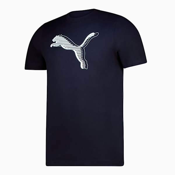 Graphics Cat Logo Tee Men, New Navy, large-ZAF
