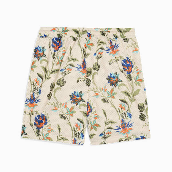 Floral Sport Graphic 6" Shorts Men, Alpine Snow, large-MEX