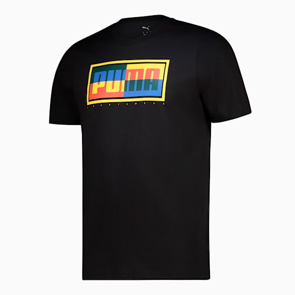 Graphics PUMA Box Tee Men, PUMA Black, large-ZAF