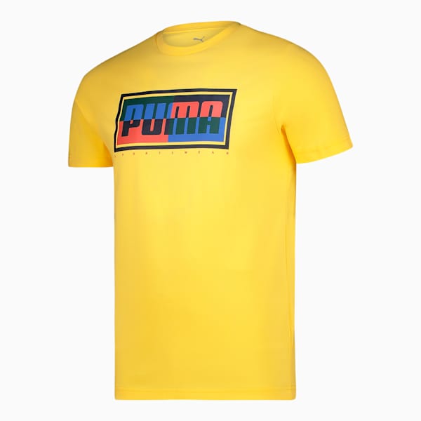 Graphics PUMA Box Tee Men, Sunny Yellow, large-ZAF