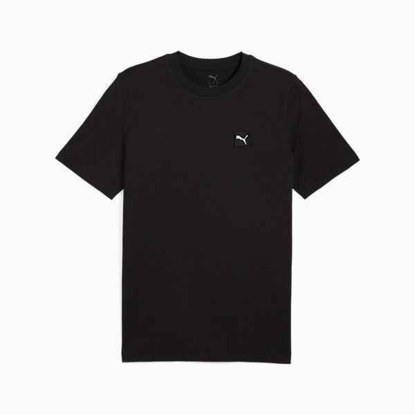 Essentials Elevated Tee Men, PUMA Black, large-ZAF