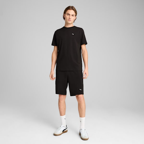 Essentials Elevated Tee Men, PUMA Black, large-ZAF