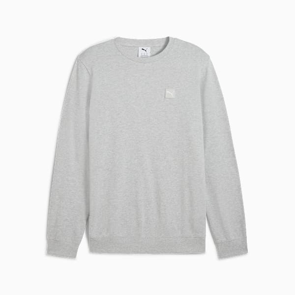 Essentials Elevated Crew Men, Light Gray Heather, large-ZAF