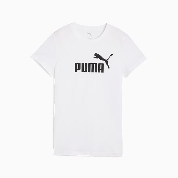 Essentials No. 1 Logo Tee Women, PUMA White, large-ZAF