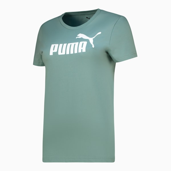 Essentials No. 1 Logo Tee Women, Green Moon-s, large-ZAF