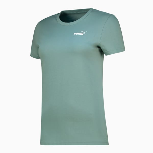 Essentials Small No. 1 Logo Tee Women, Green Moon-s, large-ZAF