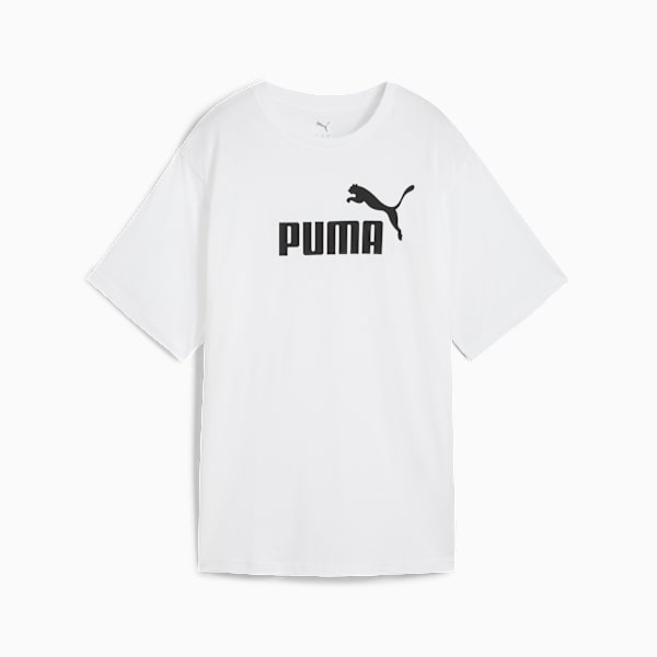 Essentials No. 1 Logo Relaxed Tee Women, PUMA White, large-ZAF
