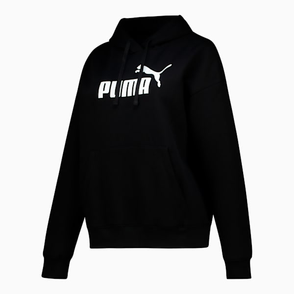 Essentials No. 1 Logo Comfort Hoodie Women, PUMA Black, large-ZAF
