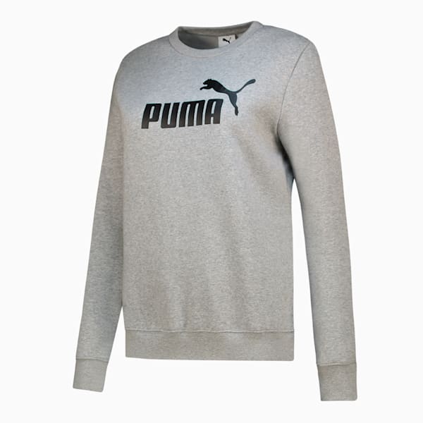 Essentials No. 1 Logo Crew Women, Light Gray Heather, large-ZAF