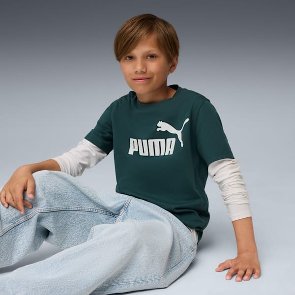Essentials No. 1 Logo Tee Youth, Green Terrain, large-ZAF