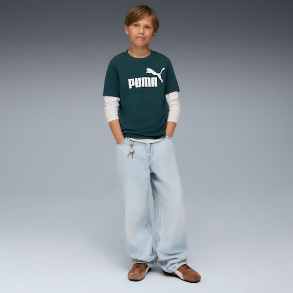 Essentials No. 1 Logo Tee Youth, Green Terrain, large-ZAF