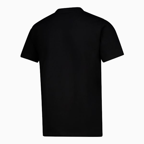 Essentials Cat Logo Tee B Youth, PUMA Black, large-ZAF