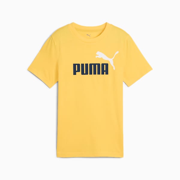 Essentials 2 Colour No.1 Logo Tee Youth, Sunny Yellow, large-ZAF