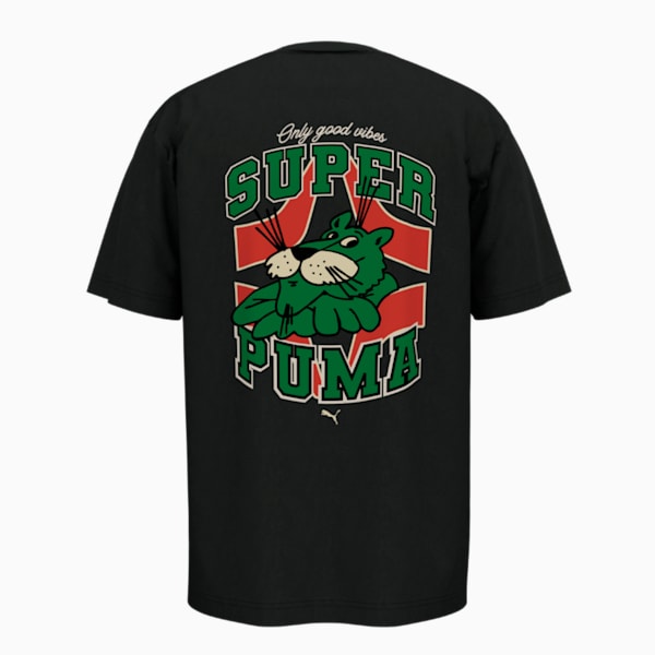 GRAPHICS Super PUMA Relaxed Tee Men, PUMA Black, large-ZAF