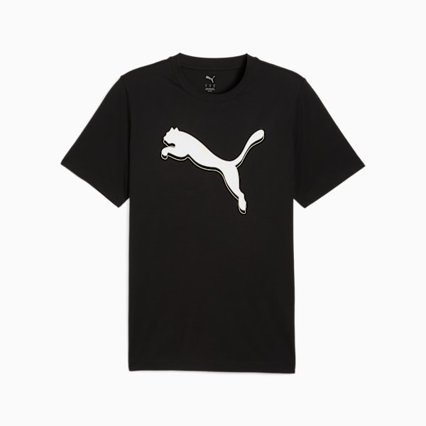 Graphic Cat Logo Tee M Men, PUMA Black, large-ZAF