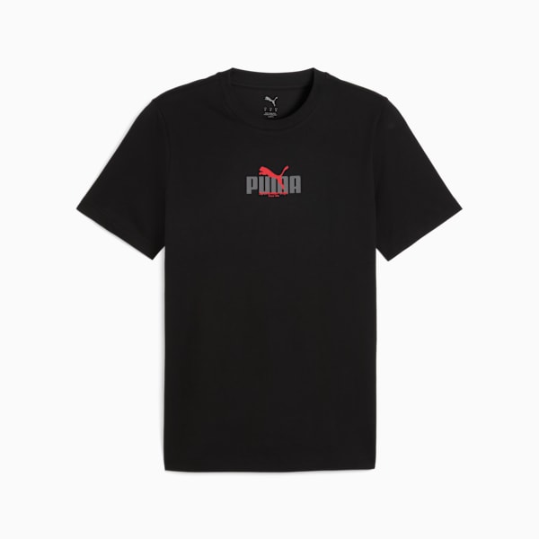 Graphic PUMA Wording Tee M Men, PUMA Black, large-ZAF