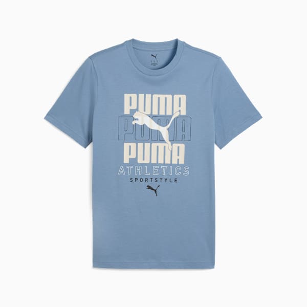 Graphic Stacked Tee Men, Cool Blue, large-ZAF